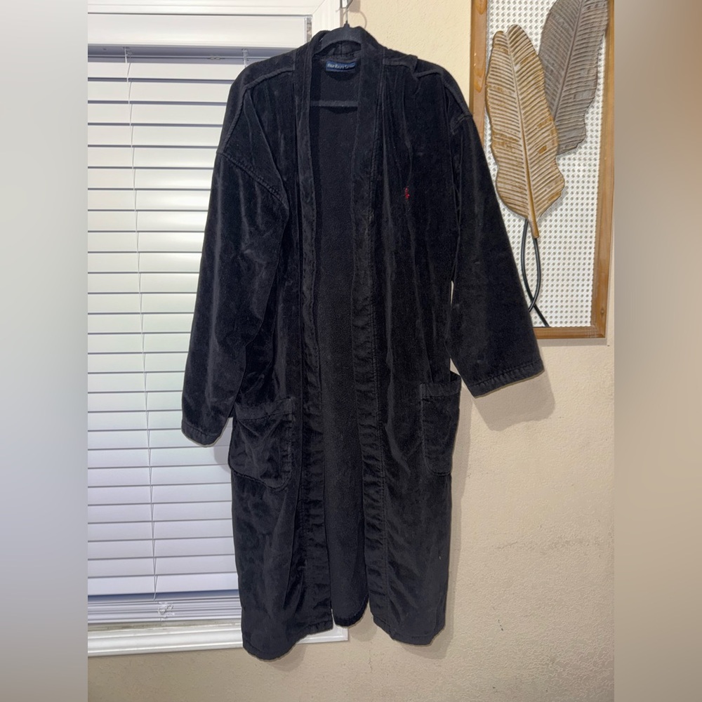 Polo by Ralph Lauren Black Velvet Coat